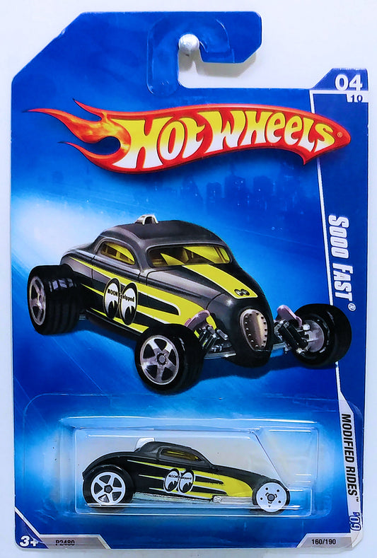 Hot Wheels 2009 - Collector # 160/190 - Modified Rides 4/10 - Soo Fast - Black / Mooneyes - USA Card