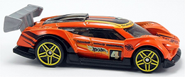 Hot Wheels 2014 - Collector # 163/250 - HW Race / Track Aces - Super Blitzen - Orange - USA Card