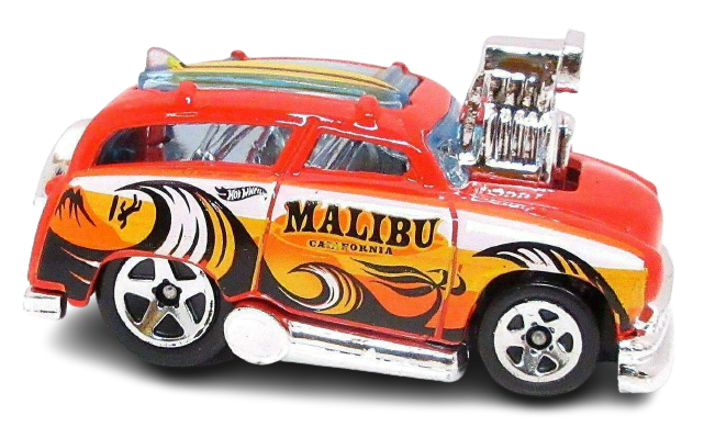 Hot Wheels 2023 - Collector # 122/250 - Surf's Up 5/5 - Surf 'N Turf - Red / Malibu - IC