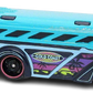 Hot Wheels 2023 - Collector # 024/250 - Surf's Up 01/05 - Surfin' School Bus - Turquois & Dark Blue - Palm Tree Graphics - IC