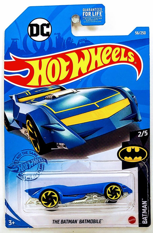 Hot Wheels 2021 - Collector # 056/250 - Batman Series 2/5 - The Batman Batmobile - Blue - USA Card
