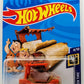 Hot Wheels 2020 - Collector # 235/250 - HW Screen Time 4/10 - The Flintstone's Flintmobile - Brown & Orange - USA Card