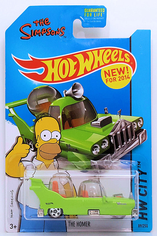 Hot Wheels 2014 - Collector # 089/250 - HW City / Tooned II - New Models - The Homer - Green - Lightly Tinted Windows - USA