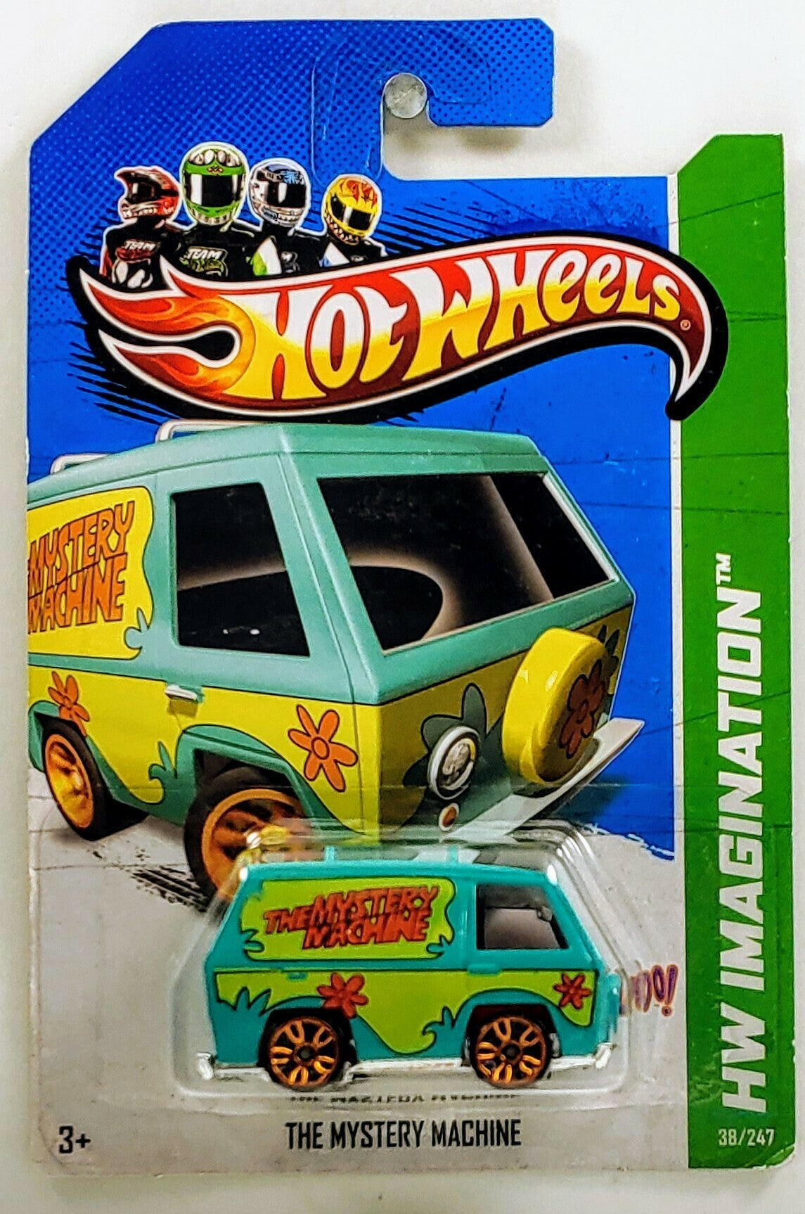 Hot Wheels 2012 - Collector # 038/247 - New Models 38/50 - The Mystery Machine - Turquoise - USA '13 Card