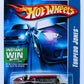 Hot Wheels 2006 - Collector # 162/223 - Torpedo Jones - Dark Red / Black & Silver Flames - 3 Spokes - USA '07 Card with Instant Win