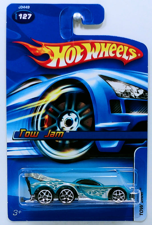 Hot Wheels 2006 - Collector # 127/223 - Tow Jam - Metallic Light Blue - USA Card