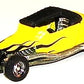 Hot Wheels 2004 - Hall of Fame / Legends - Robert E. Petersen / Track-T - Yellow - Dark Chrome Wheels - Trading Card