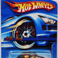 Hot Wheels 2006 - Collector # 197/223 - VW Bug - Black / Orange Red & Yellow Graphics - Gold Y5 Wheels - USA '06 Card
