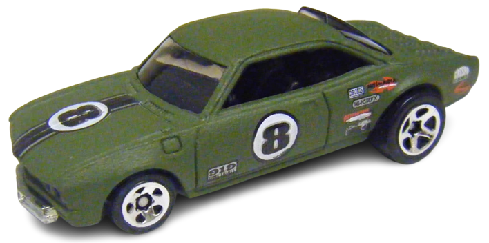 Hot Wheels 2006 - Collector # 156/223 - Vairy 8 - Flat Dark Green - USA