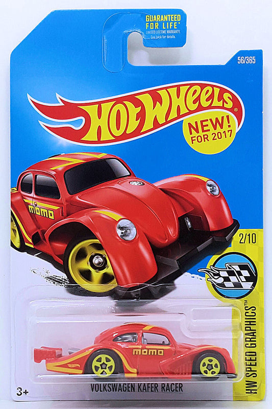 Hot Wheels 2017 - Collector # 056/365 - HW Speed Graphics 2/10 - New Models - Volkswagen Käfer Racer - Red / MOMO - USA