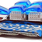 Hot Wheels 2006 - Collector # 069/223 - Chrome Burnerz 4/5 - What-4-2 - Chrome / Blue Flames, Scoops & Window - USA Card