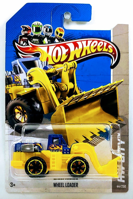 Hot Wheels 2013 - Collector # 044/250 - HW City / HW City Works - Wheel Loader - Yellow & Blue - USA Card