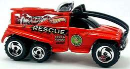 Hot Wheels 2001 - Collector # 040/240 - First Editions 28/36 - XS-IVE (Off-Road Fire Truck) - Red - USA Card