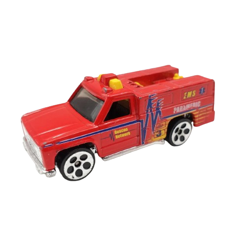 Hot Wheels 2001 - Collector # 193/240 - Rescue Ranger - Red / EMS Paramedic - China - USA Card