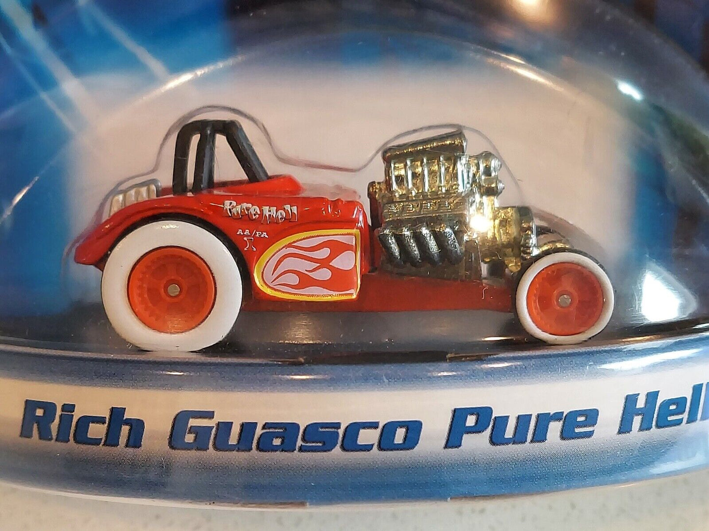 Hot Wheels 2005 - Real Riders Series - KMart / Sears Exclusive - Rich Guasco Pure Hell (Altered State) - Red - White Wall Real Riders - Limited Edition