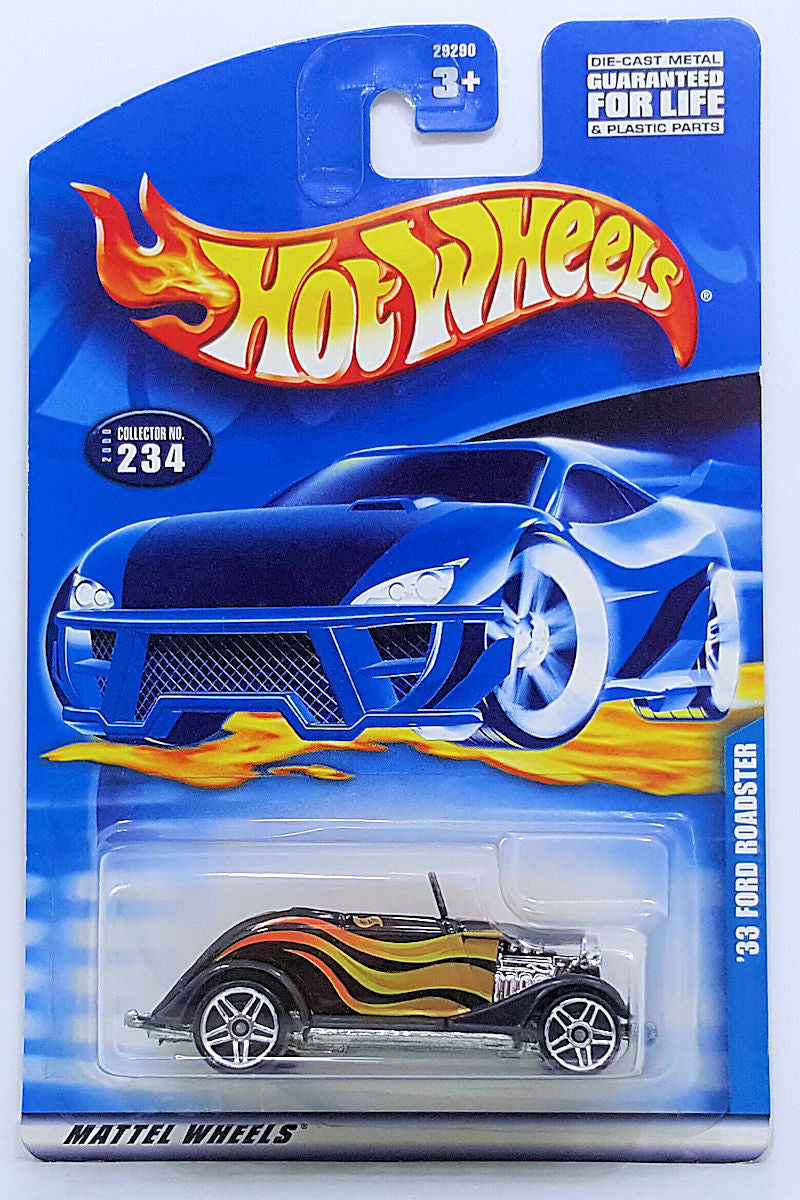 Hot Wheels 2000 - Collector # 234/250 - '33 Ford Roadster - New Card