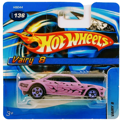 Hot Wheels 2005 - Collector # 136/183 - Vairy 8 (Corvair) - Matte Violet - Dark Purple Chrome 5 Spoke - SC
