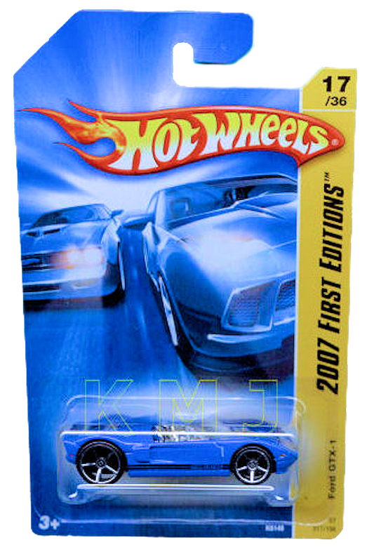 Hot Wheels 2007 - Collector # 017/156 - First Editions 17/36 - Ford GTX-1 - Blue - OH5SP Wheels - IC
