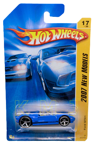 Hot Wheels 2007 - Collector # 017/180 - New Models 17/36 - Ford GTX-1 - Blue - OH5SP Wheels - USA