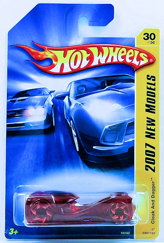 Hot Wheels 2007 - Collector # 030/180 - New Models 30/36 - Cloak And Dagger - Transparent Red - KMart Exclusive - USA