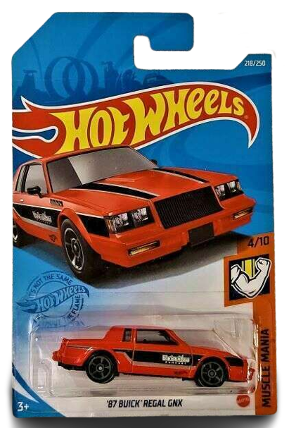 Hot Wheels 2021 - Collector # 218/250 - Muscle Mania 4/10 - '87 Buick Regal GNX - Red / Black Widow Exhaust - IC