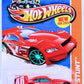 Hot Wheels 2013 - Collector # 095/250 - HW Stunt / Road Rally / New Models - Time Tracker - Red - Blue PR5 Wheels