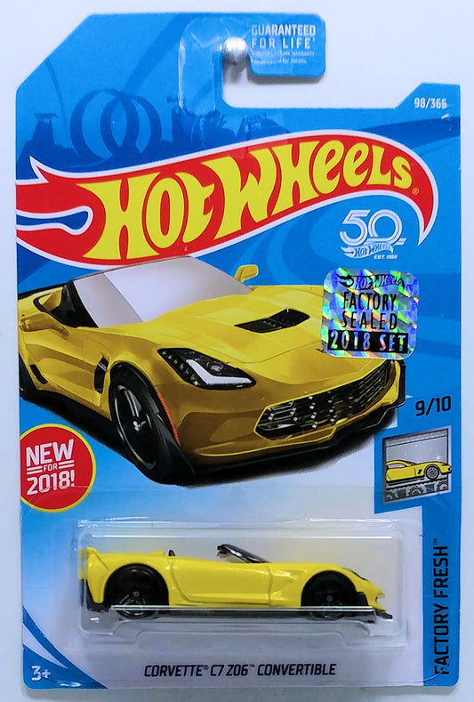 Hot Wheels 2018 - Collector # 098/365 - Corvette C7 Z06 Convertible - FSC
