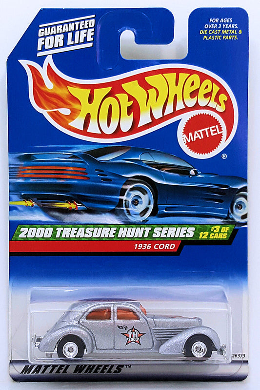 Hot Wheels 2000 - Collector # 051/250 - Treasure Hunt Series 3/12 - 1936 Cord - Silver Metalflake - Real Riders - USA