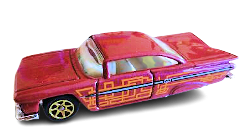 Hot Wheels 1997 - Collector # 517 - First Editions 5/12 - '59 Chevy Impala - Purple - Gold 7 Spokes