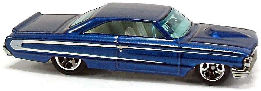Hot Wheels 2007 - Collector # 018/180 - New Models 18/36 - 1964 Ford Galaxie 500XL - Metallic Dark Blue - USA