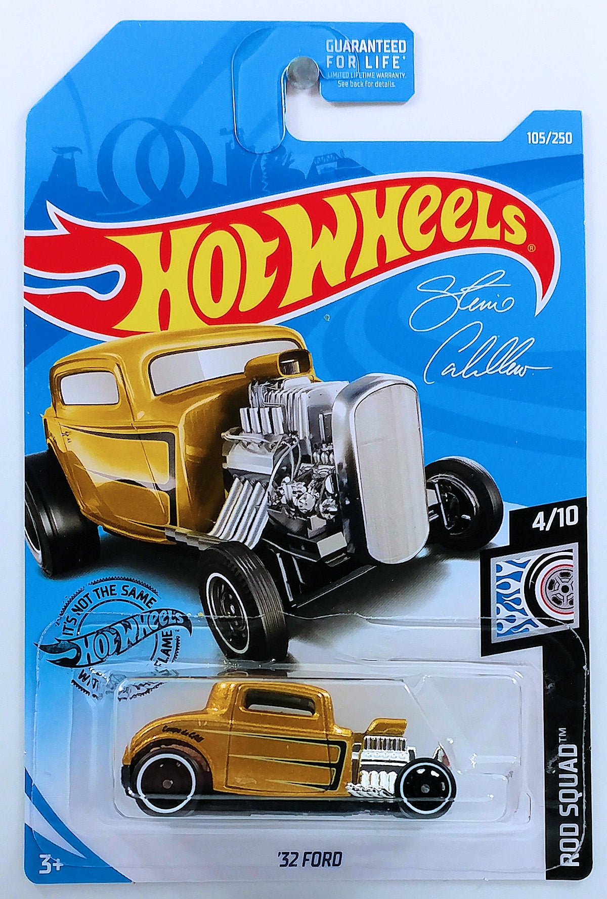 Hot Wheels 2019 - Collector # 105/250 - Rod Squad 4/10 - '32 Ford - Gold - USA