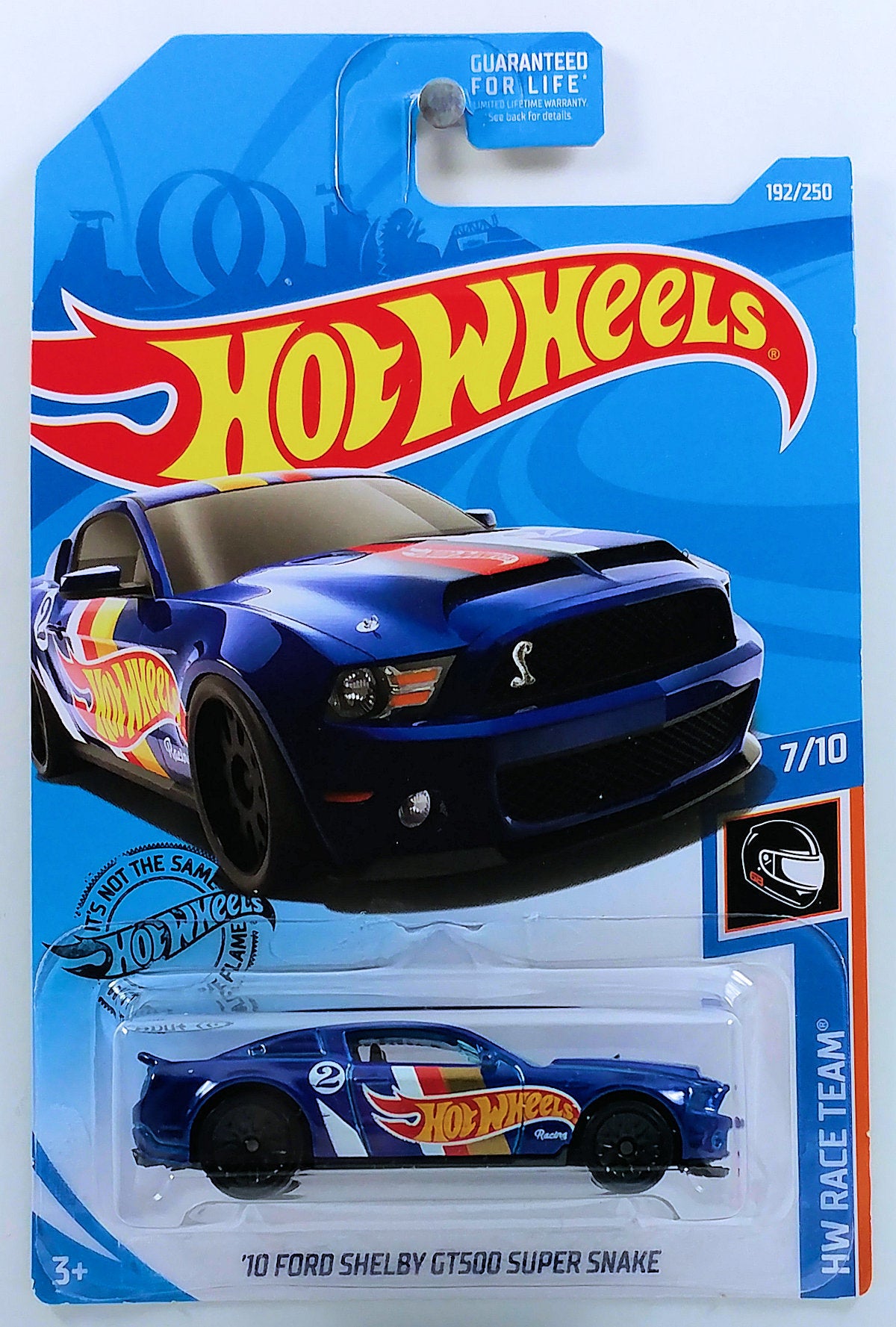 Hot Wheels 2019 - Collector # 192/250 - HW Race Team 7/10 - '10 Ford Shelby GT-500 Super Snake - Dark Blue - USA