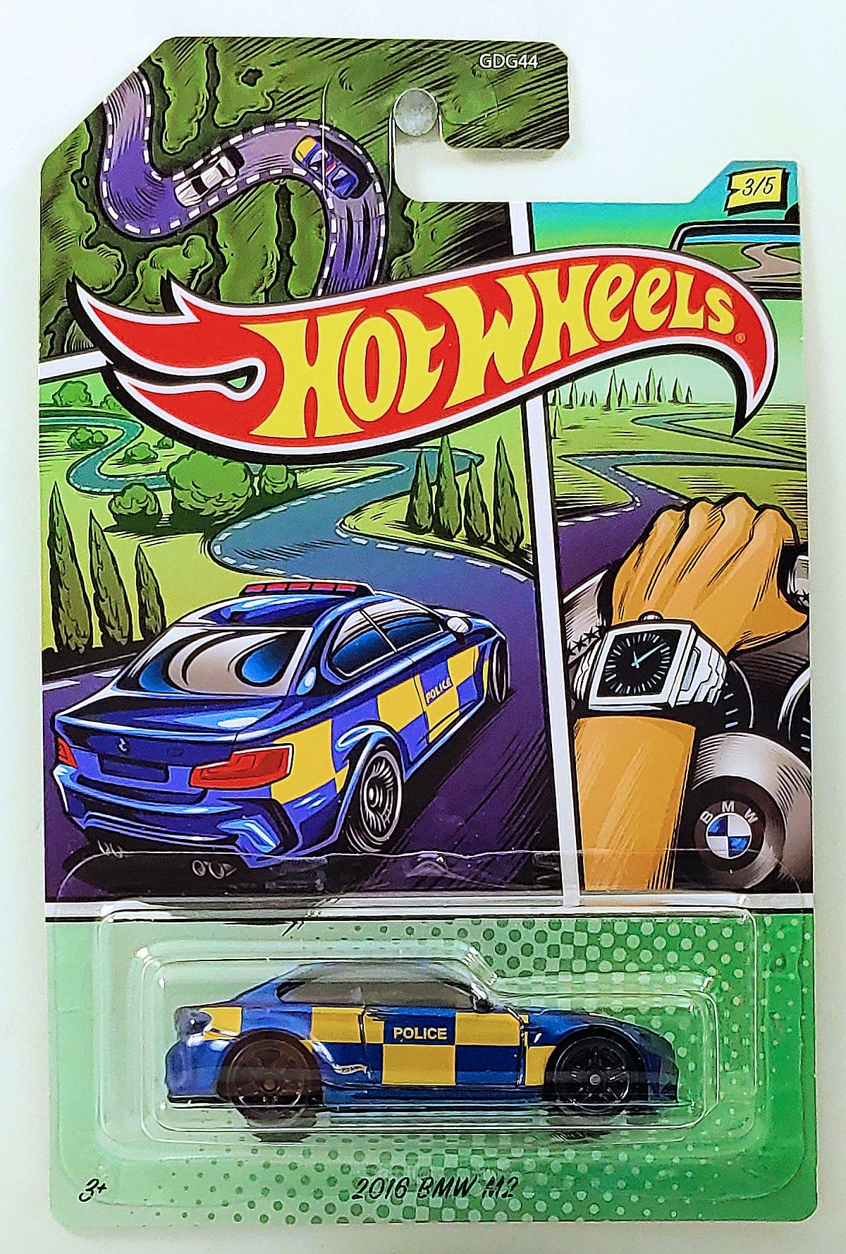 Hot Wheels 2020 Police Series 3 5 2016 BMW M2 Blue Police Wa hot-wheels-2020-police-series-3-5-2016-bmw-m2-blue-police-wa