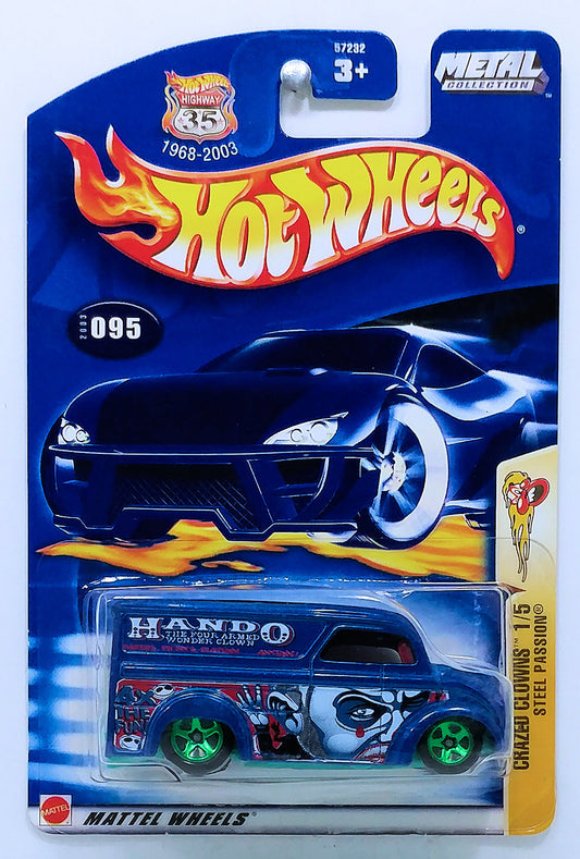 Hot Wheels 2003 - Collector # 095/220 - Crazed Clown Series 1/5 - Steel Passion (Dairy Delivery) - Metallic Blue - DATED