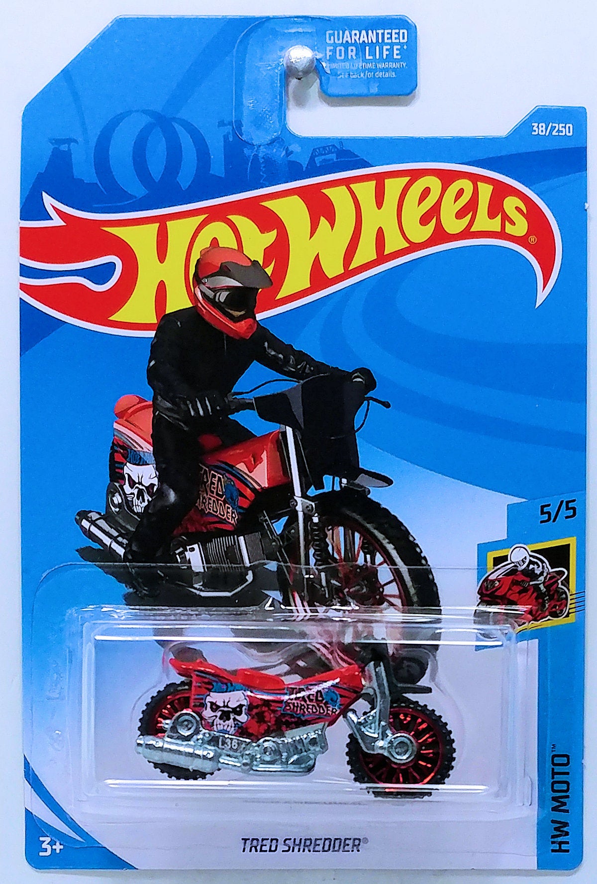 Hot Wheels 2019 - Collector # 038/250 - HW Moto 5/5 - Tred Shredder - Red - USA