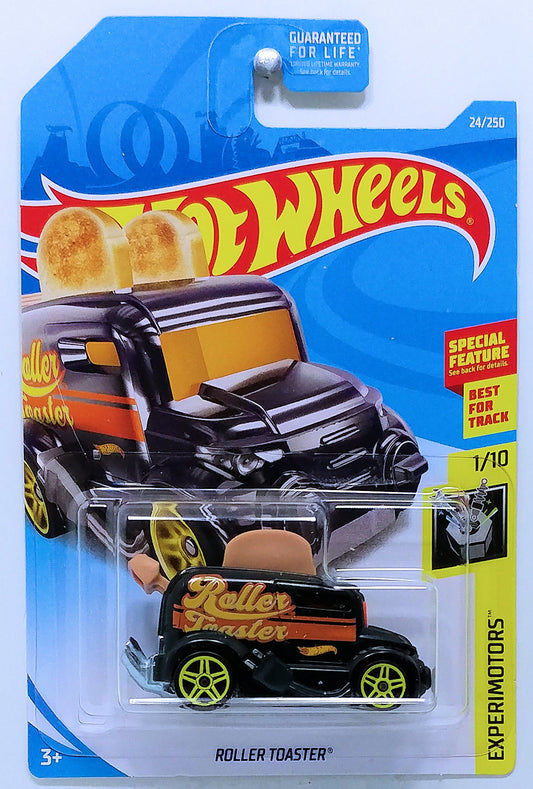 Hot Wheels 2019 - Collector # 024/250 - Experimotors 1/10 - Roller Toaster - Black
