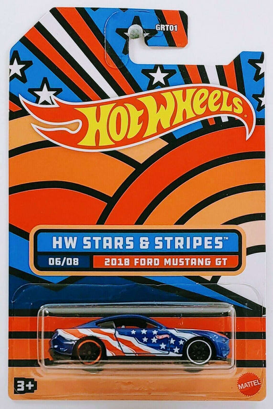 Hot Wheels 2022 - HW Stars & Stripes # 06/08 - 2018 Ford Mustang GT - Blue