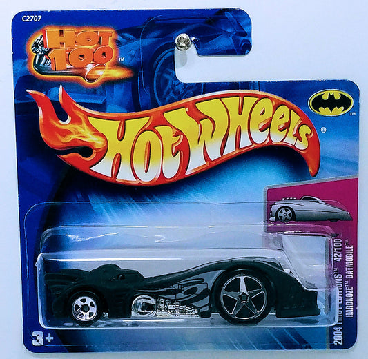 Hot Wheels 2004 - Collector # 042/212 - First Editions 42/100 - Hardnoze Batmobile - Flat Black - SC