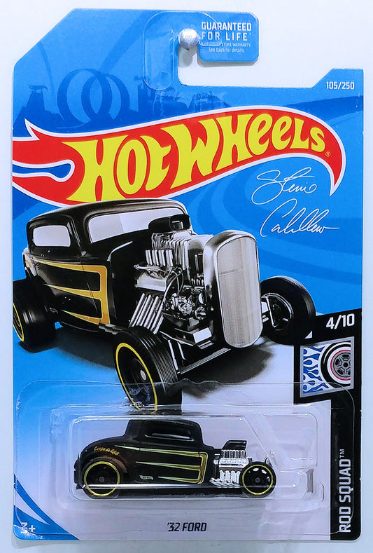 Hot Wheels 2019 - Collector # 105/250 - Rod Squad 4/10 - '32 Ford - Black