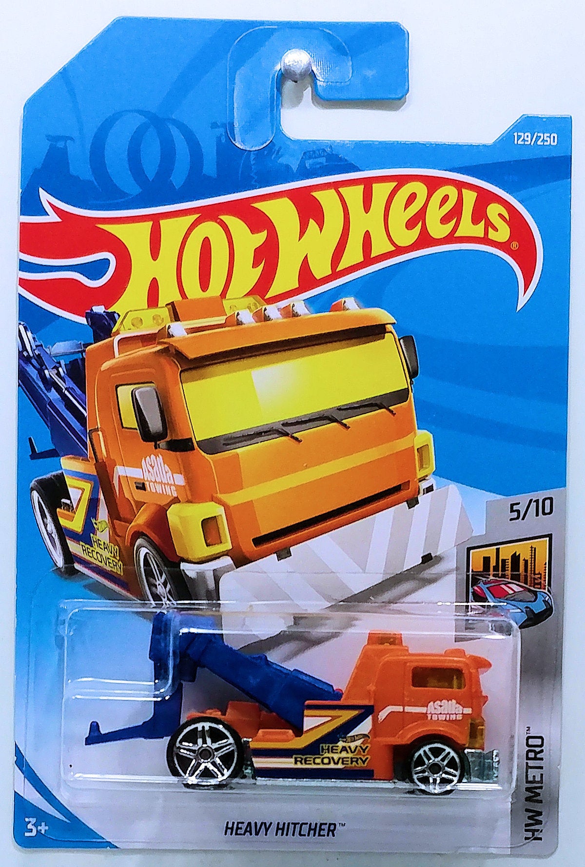 Hot Wheels 2019 - Collector # 129/250 - HW Metro 5/10 - New Models - Heavy Hitcher - Orange - IC
