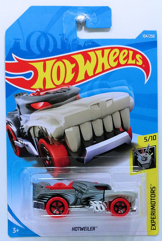 Hot Wheels 2019 - Collector # 104/250 - Experimotors 5/10 - Hotwieler - Gray  - IC