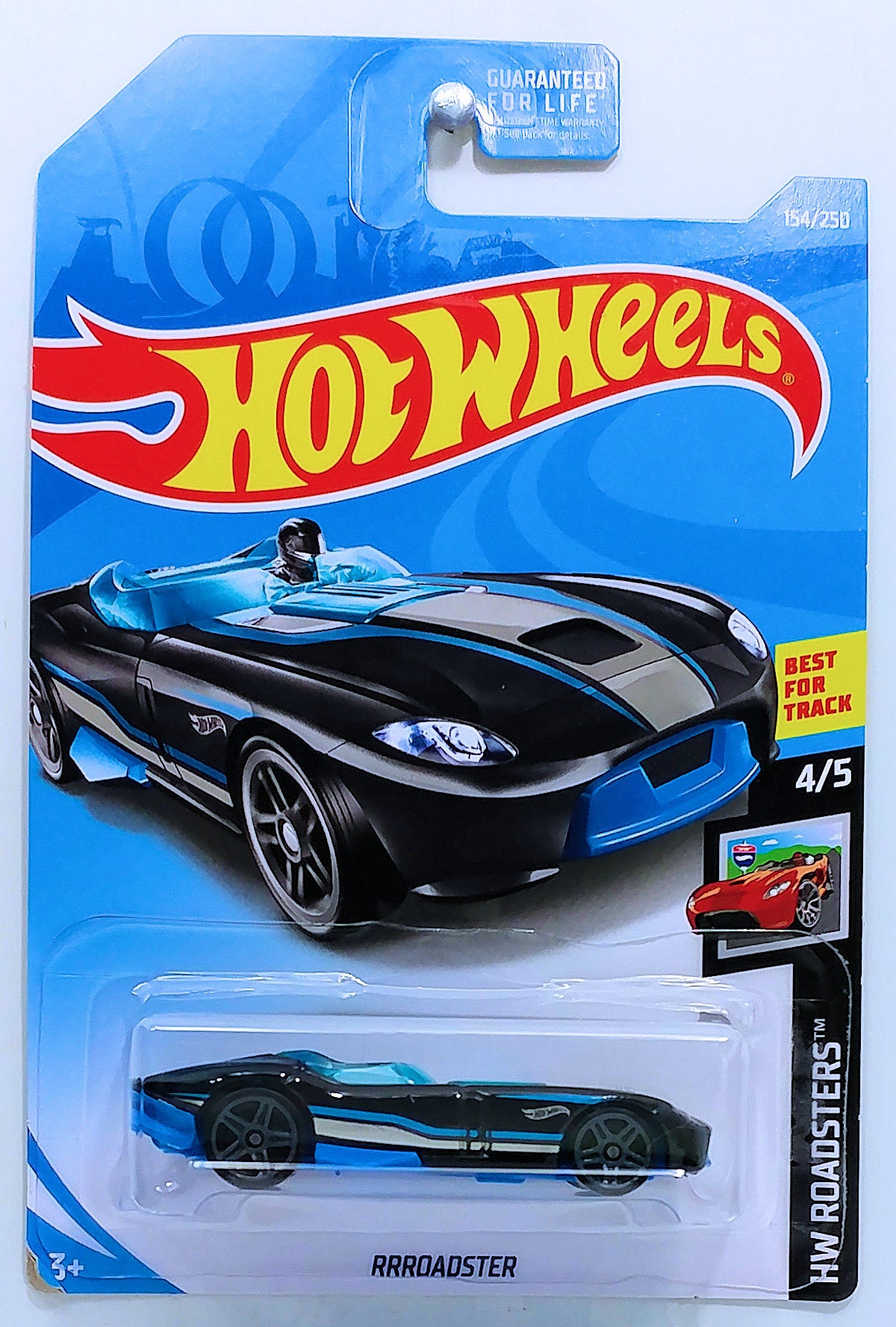Hot Wheels 2019 - Collector # 154/250 - HW Roadsters 4/5 - RRRoadster - Black