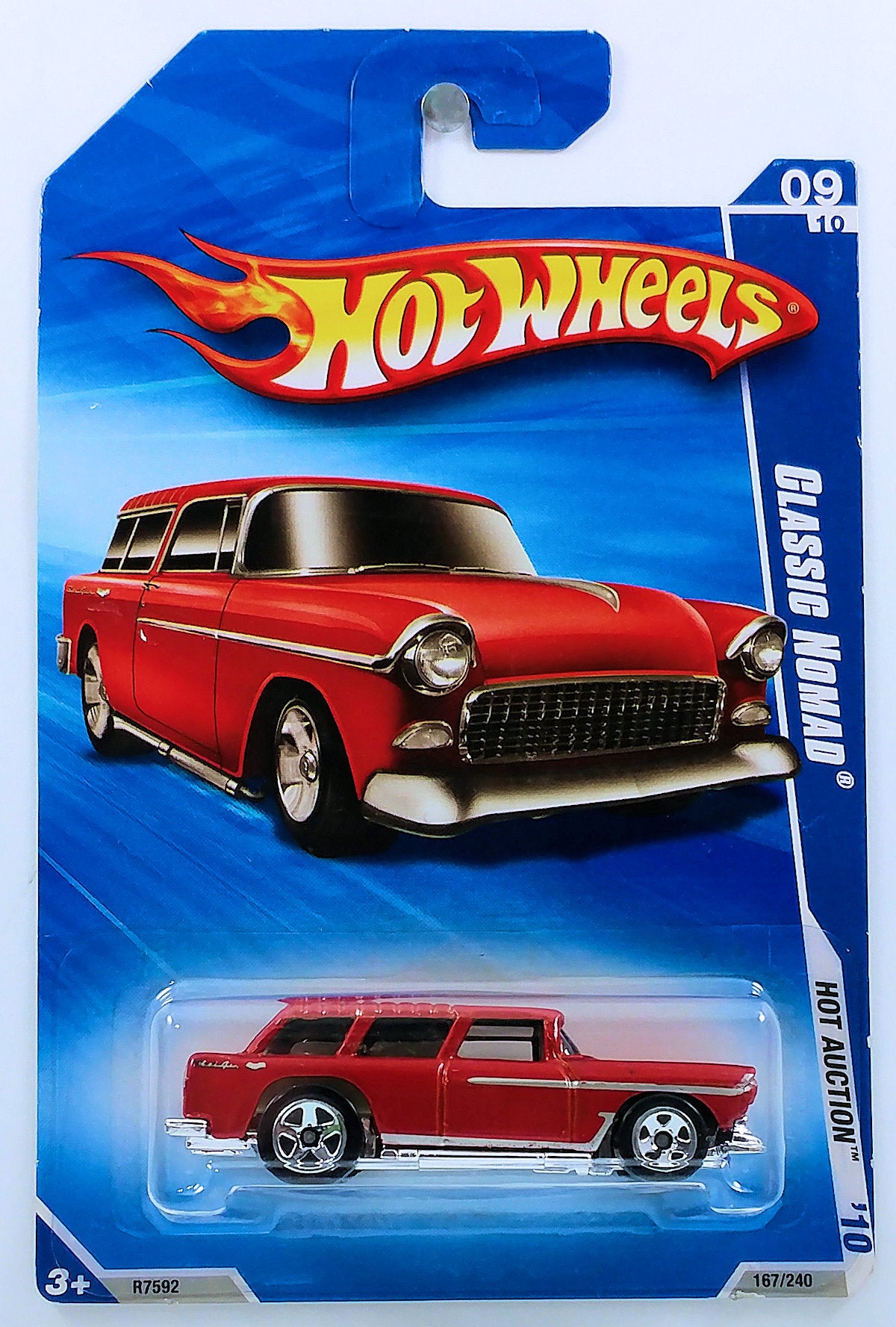 Hot Wheels 2010 - Collector # 167/240 - Hot Auction 9/10 - Classic Nomad - Metallic Red