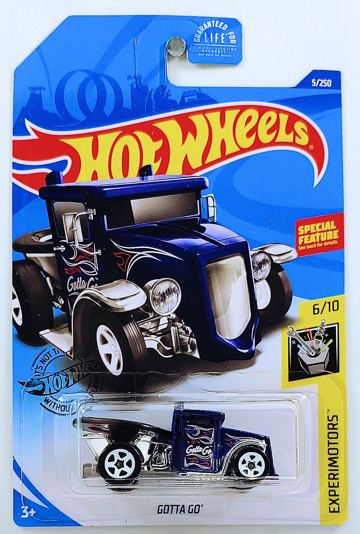 Hot Wheels 2020 - Collector # 005/250 - Experimotors 6/10 - Gotta Go - Dark Blue