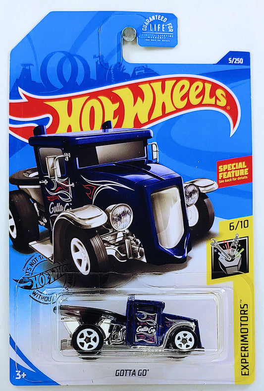 Hot Wheels 2020 - Collector # 005/250 - Experimotors 6/10 - Gotta Go - Dark Blue