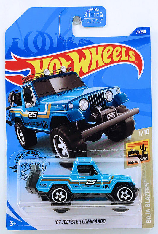 Hot Wheels 2020 - Collector # 071/250 - Baja Blazers 1/10 - '67 Jeepster Commando - Teal