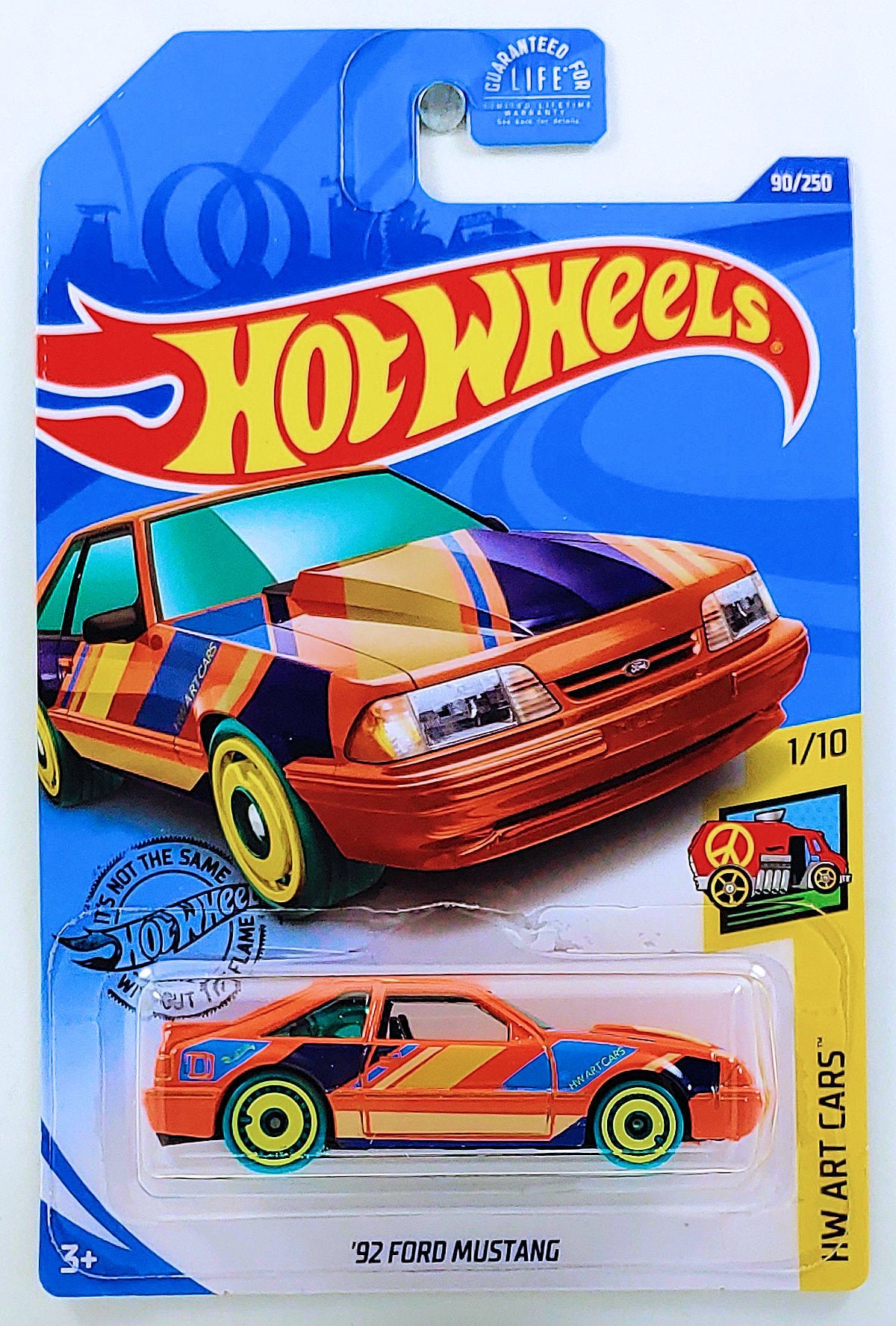 Hot Wheels 2020 - Collector # 090/250 - HW Art Cars 1/10 - ’92 Ford Mustang - Orange