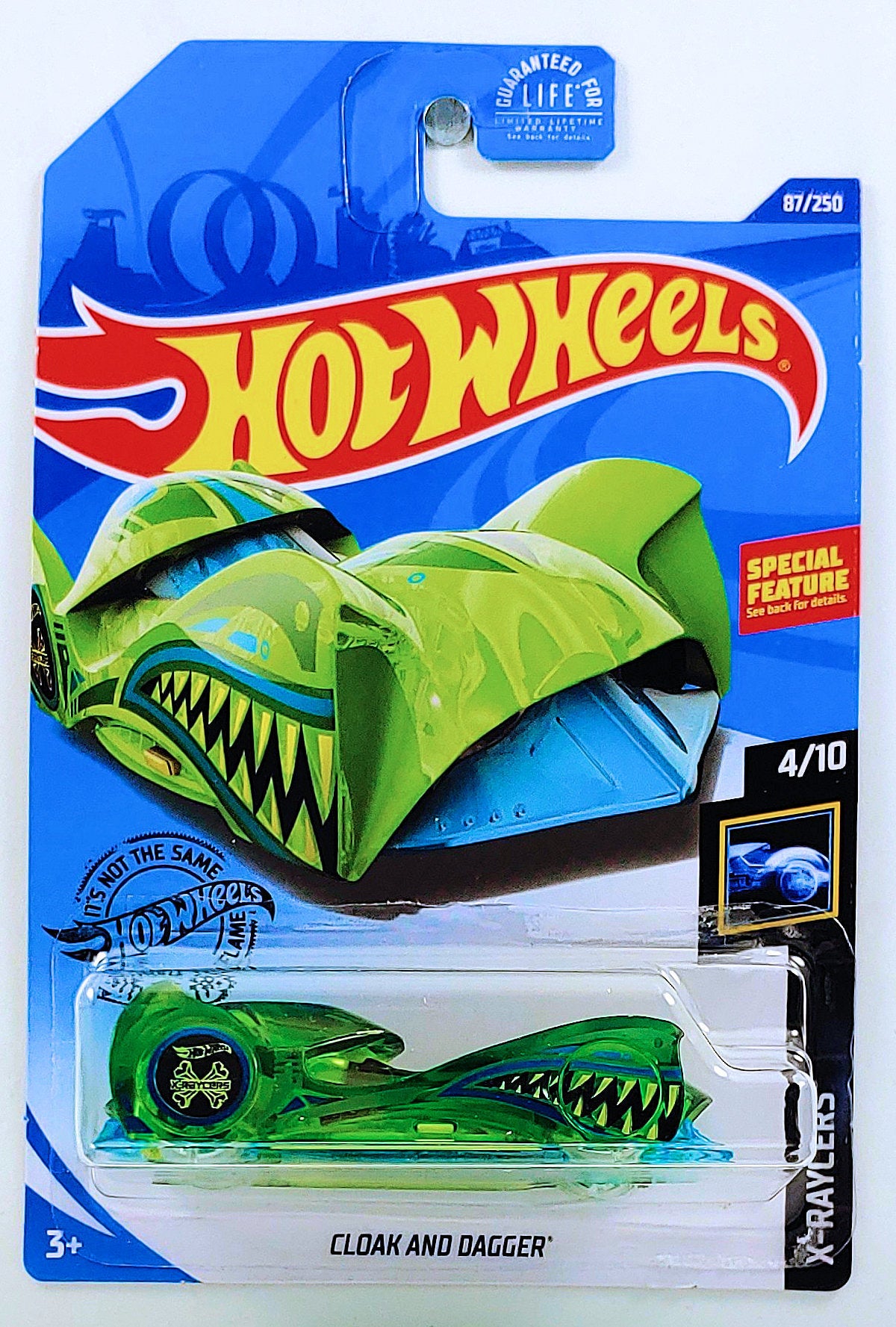 Hot Wheels 2020 - Collector # 087/250 - X-Raycers 4/10 - Cloak And Dagger - Transparent Green