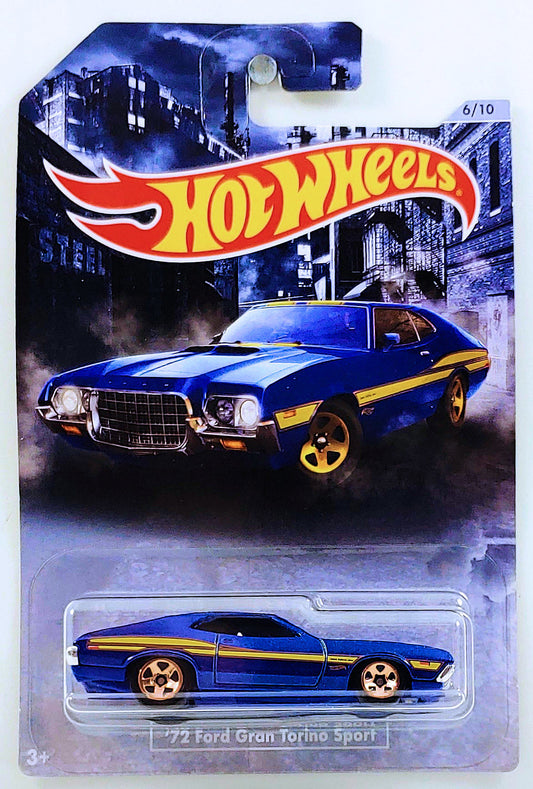 Hot Wheels 2020 - American Steel 6/10 - '72 Ford Gran Torino Sport - Blue - USAwe