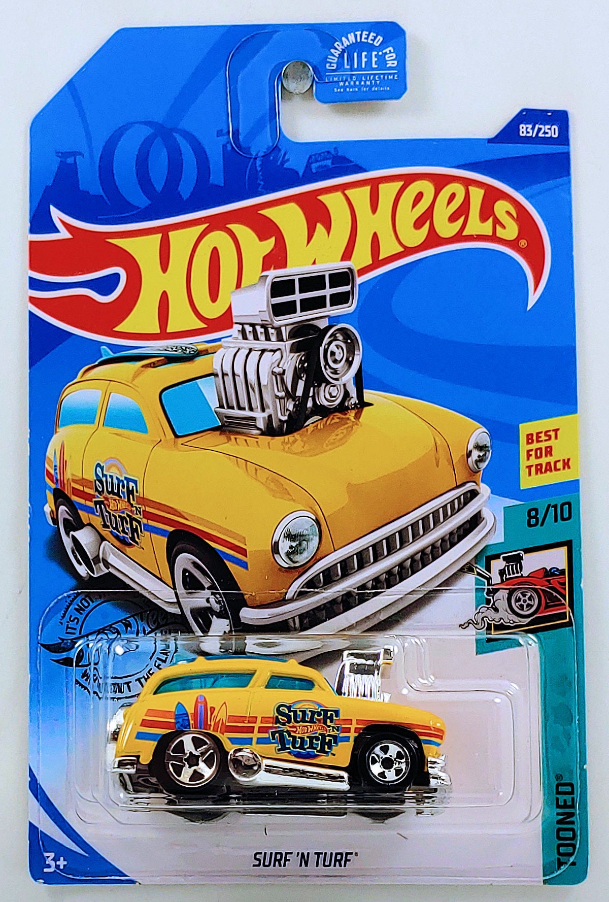 Hot Wheels 2020 - Collector # 083/250 - Tooned 8/10 - Surf 'N Turf - Yellow